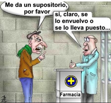 Un supositorio por favor 